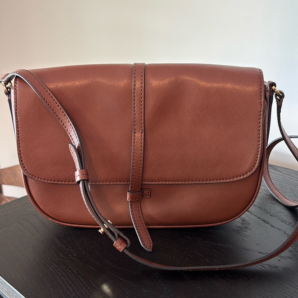 Banana Republic cognac leather bag